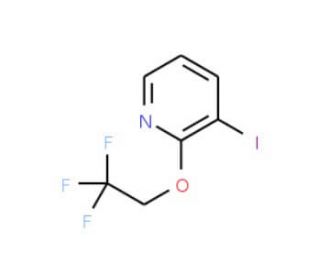 3-Iodo-2-(2,2,2-trifluoroethoxy)pyridine (CAS 912761-82-1) - chemical structure image