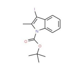 3-Iodo-2-methylindole, N-BOC protected - chemical structure image