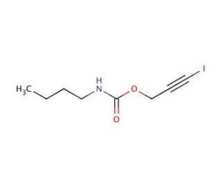 3-Iodo-2-propynyl N-butylcarbamate (CAS 55406-53-6) - chemical structure image
