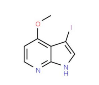 3-Iodo-4-methoxy-1H-pyrrolo[2,3-b]pyridine (CAS 928653-75-2) - chemical structure image