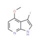 3-Iodo-4-methoxy-1H-pyrrolo[2,3-b]pyridine (CAS 928653-75-2) - chemical structure image