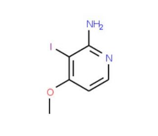 3-Iodo-4-methoxy-pyridin-2-ylamine (CAS 956485-64-6) - chemical structure image