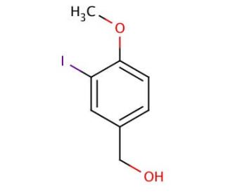 3-Iodo-4-methoxybenzyl alcohol (CAS 53279-82-6) - chemical structure image