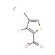 3-Iodo-4-methylthiophene-2-carboxylic acid potassium salt - chemical structure image