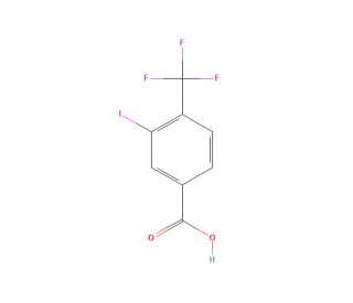 3-Iodo-4-(trifluoromethyl)benzoic acid (CAS 1034690-61-3) - chemical structure image