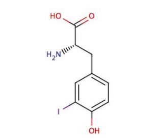 3-Iodo-L-tyrosine (CAS 70-78-0) - chemical structure image