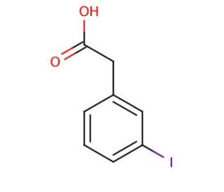 3-Iodophenylacetic acid (CAS 1878-69-9) - chemical structure image