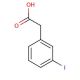 3-Iodophenylacetic acid (CAS 1878-69-9) - chemical structure image