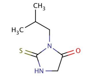 3-isobutyl-2-mercapto-3,5-dihydro-4H-imidazol-4-one - chemical structure image