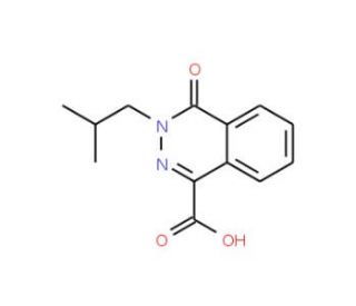 3-Isobutyl-4-oxo-3,4-dihydro-phthalazine-1-carboxylic acid - chemical structure image