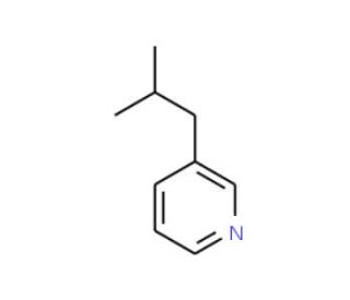 3-Isobutylpyridine (CAS 14159-61-6) - chemical structure image