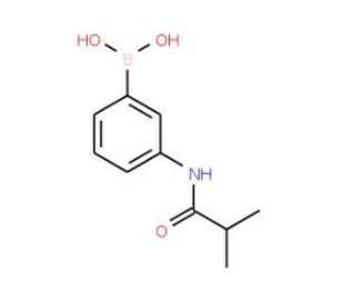 3-(Isobutyramido)benzeneboronic acid (CAS 874459-76-4) - chemical structure image