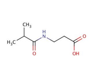 3-(isobutyrylamino)propanoic acid - chemical structure image