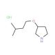 3-(Isopentyloxy)pyrrolidine hydrochloride - chemical structure image