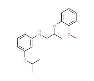 3-Isopropoxy-N-[2-(2-methoxyphenoxy)propyl]aniline - chemical structure image