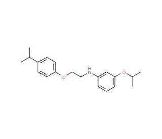 3-Isopropoxy-N-[2-(4-isopropylphenoxy)ethyl]-aniline - chemical structure image
