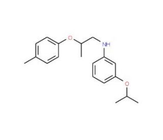 3-Isopropoxy-N-[2-(4-methylphenoxy)propyl]aniline - chemical structure image