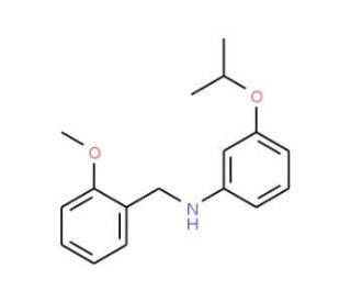 3-Isopropoxy-N-(2-methoxybenzyl)aniline - chemical structure image