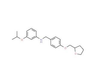 3-Isopropoxy-N-[4-(tetrahydro-2-furanylmethoxy)-benzyl]aniline - chemical structure image
