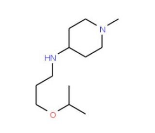 (3-Isopropoxy-propyl)-(1-methyl-piperidin-4-yl)-amine - chemical structure image