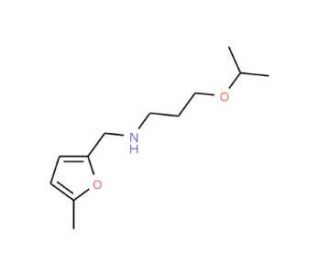 (3-Isopropoxy-propyl)-(5-methyl-furan-2-ylmethyl)-amine - chemical structure image