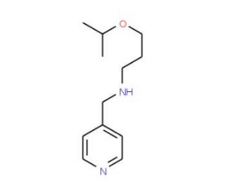 (3-Isopropoxy-propyl)-pyridin-4-ylmethyl-amine - chemical structure image