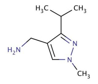 (3-isopropyl-1-methyl-1H-pyrazol-4-yl)methylamine - chemical structure image
