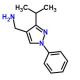 (3-isopropyl-1-phenyl-1H-pyrazol-4-yl)methylamine - chemical structure image