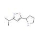 3-Isopropyl-5-pyrrolidin-2-ylisoxazole - chemical structure image