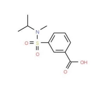 3-{[isopropyl(methyl)amino]sulfonyl}benzoic acid (CAS 747411-03-6) - chemical structure image