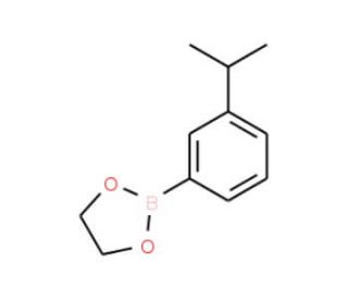 3-Isopropylbenzeneboronic acid ethylene glycol ester (CAS 374537-96-9) - chemical structure image