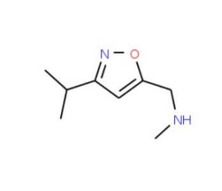 [(3-Isopropylisoxazol-5-yl)methyl]methylamine (CAS 942519-65-5) - chemical structure image