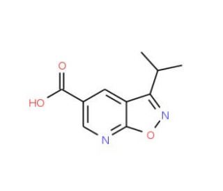 3-isopropylisoxazolo[5,4-b]pyridine-5-carboxylic acid - chemical structure image