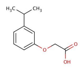 (3-isopropylphenoxy)acetic acid - chemical structure image