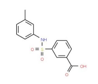 3-m-Tolylsulfamoyl-benzoic acid - chemical structure image