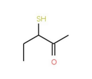 3-Mercapto-2-pentanone (CAS 67633-97-0) - chemical structure image