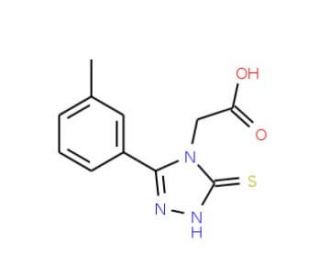 [3-mercapto-5-(3-methylphenyl)-4H-1,2,4-triazol-4-yl]acetic acid - chemical structure image