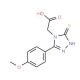 [3-mercapto-5-(4-methoxyphenyl)-4H-1,2,4-triazol-4-yl]acetic acid - chemical structure image