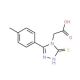 [3-mercapto-5-(4-methylphenyl)-4H-1,2,4-triazol-4-yl]acetic acid - chemical structure image