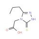 (3-mercapto-5-propyl-4H-1,2,4-triazol-4-yl)acetic acid - chemical structure image