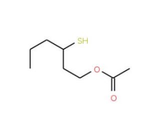 3-Mercaptohexyl acetate (CAS 136954-20-6) - chemical structure image