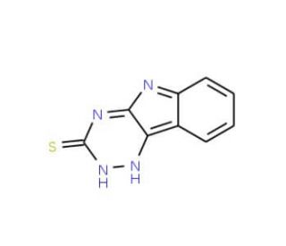 3-Mercaptoindolo[2,3-e]-1,2,4-triazine (CAS 28668-95-3) - chemical structure image