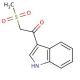 3-Methanesulfonylacetylindole (CAS 821009-91-0) - chemical structure image