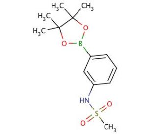 3-(Methanesulfonylamino)phenylboronic acid pinacol ester (CAS 305448-92-4) - chemical structure image