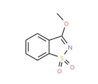 3-methoxy-1,2-benzisothiazole 1,1-dioxide (CAS 18712-14-6) - chemical structure image