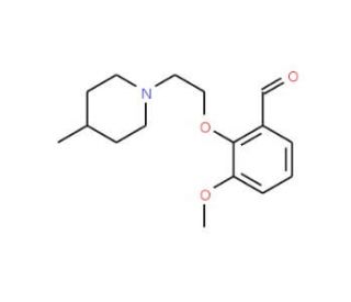 3-Methoxy-2-[2-(4-methyl-piperidin-1-yl)-ethoxy]-benzaldehyde - chemical structure image