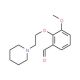 3-Methoxy-2-(2-piperidin-1-yl-ethoxy)-benzaldehyde - chemical structure image