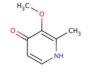 3-Methoxy-2-methyl-1H-pyridin-4-one (CAS 76015-11-7) - chemical structure image