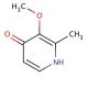 3-Methoxy-2-methyl-1H-pyridin-4-one (CAS 76015-11-7) - chemical structure image