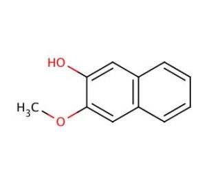 3-Methoxy-2-naphthol (CAS 18515-11-2) - chemical structure image